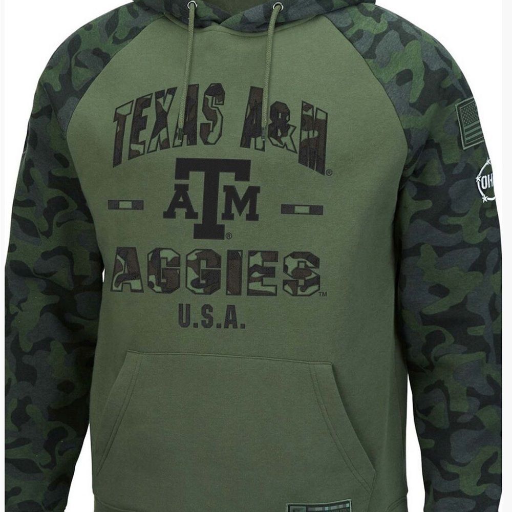 Men’s camo Texas A&M hoodie in EUC - Picture 2 of 8